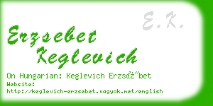 erzsebet keglevich business card